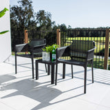 Nero Bali - 3pce - Outdoor Bistro Set