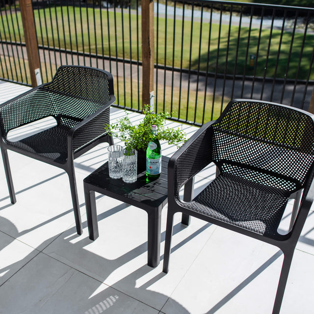 Nero Bali - 3pce - Outdoor Bistro Set