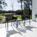 Nero Shelby - 3pce - Outdoor Bistro Set