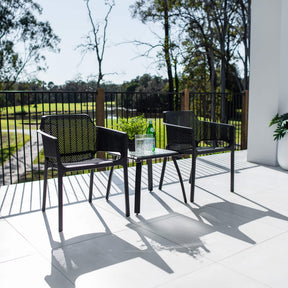 Nero Shelby - 3pce - Outdoor Bistro Set