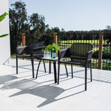 Nero Shelby - 3pce - Outdoor Bistro Set