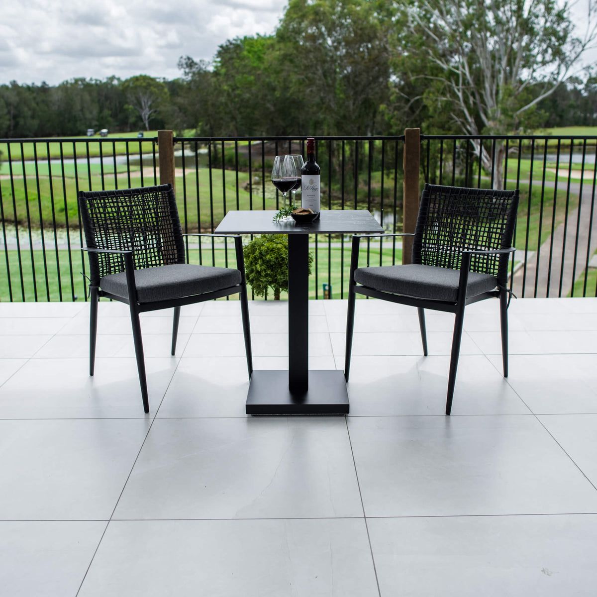 Vienna Rope Lennox - 3pce (60x60) - Outdoor Bistro Set
