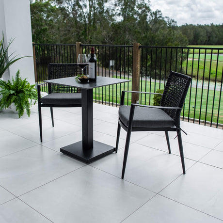 Vienna Rope Lennox - 3pce (60x60) - Outdoor Bistro Set