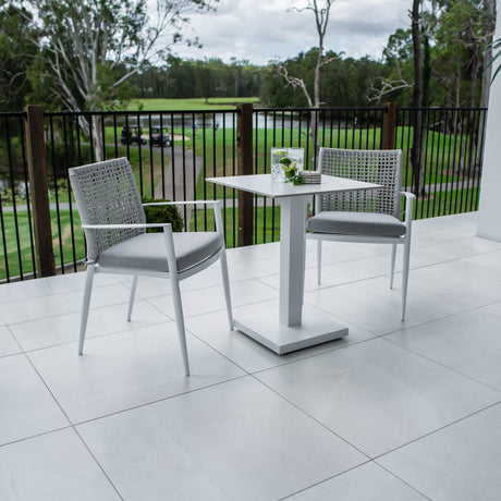 Vienna Rope Lennox - 3pce (60x60) - Outdoor Bistro Set