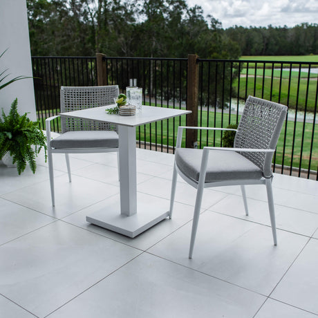 Vienna Rope Lennox - 3pce (60x60) - Outdoor Bistro Set