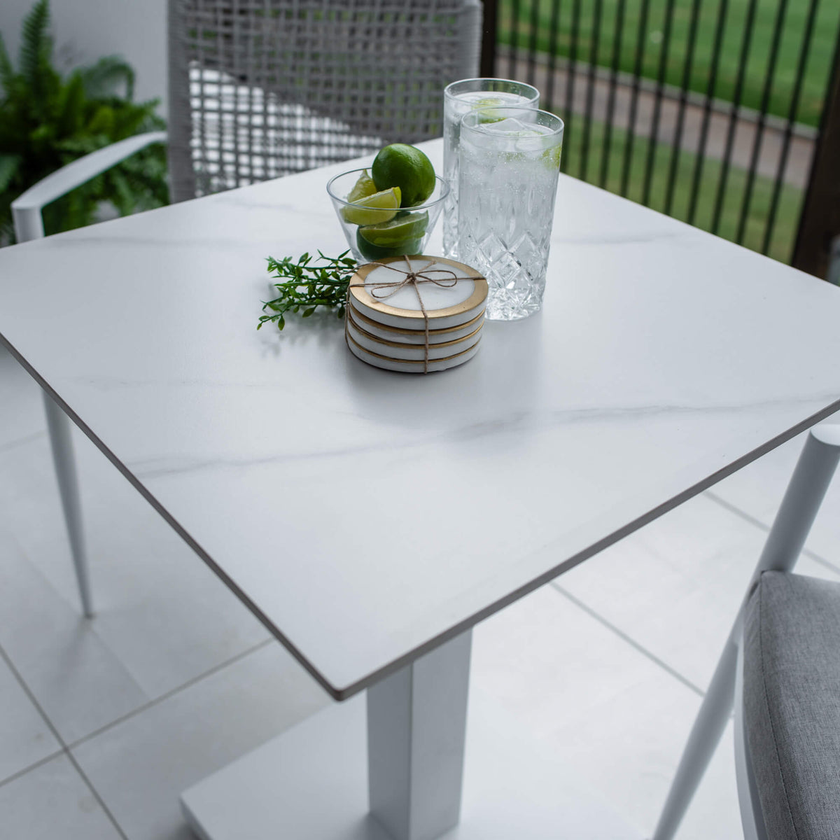 Vienna Rope Lennox - 3pce (60x60) - Outdoor Bistro Set