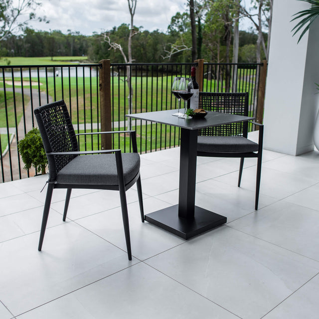 Vienna Rope Lennox - 3pce (60x60) - Outdoor Bistro Set
