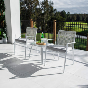 Vienna Rope Shelby - 3pce - Outdoor Bistro Set