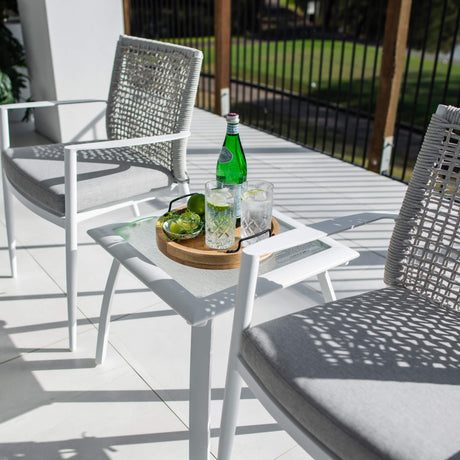 Vienna Rope Shelby - 3pce - Outdoor Bistro Set