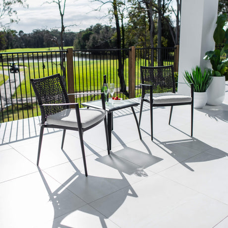 Vienna Rope Shelby - 3pce - Outdoor Bistro Set