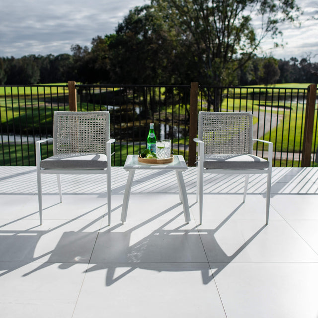 Vienna Rope Shelby - 3pce - Outdoor Bistro Set