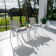 Vienna Rope Slat - 3pce - Outdoor Bistro Set