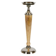 Atlas Aluminium Wooden Candle Holder Large
