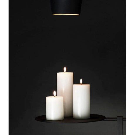UYUNI Lighting Nordic White Pillar Candle 15.2 x 10.1cm
