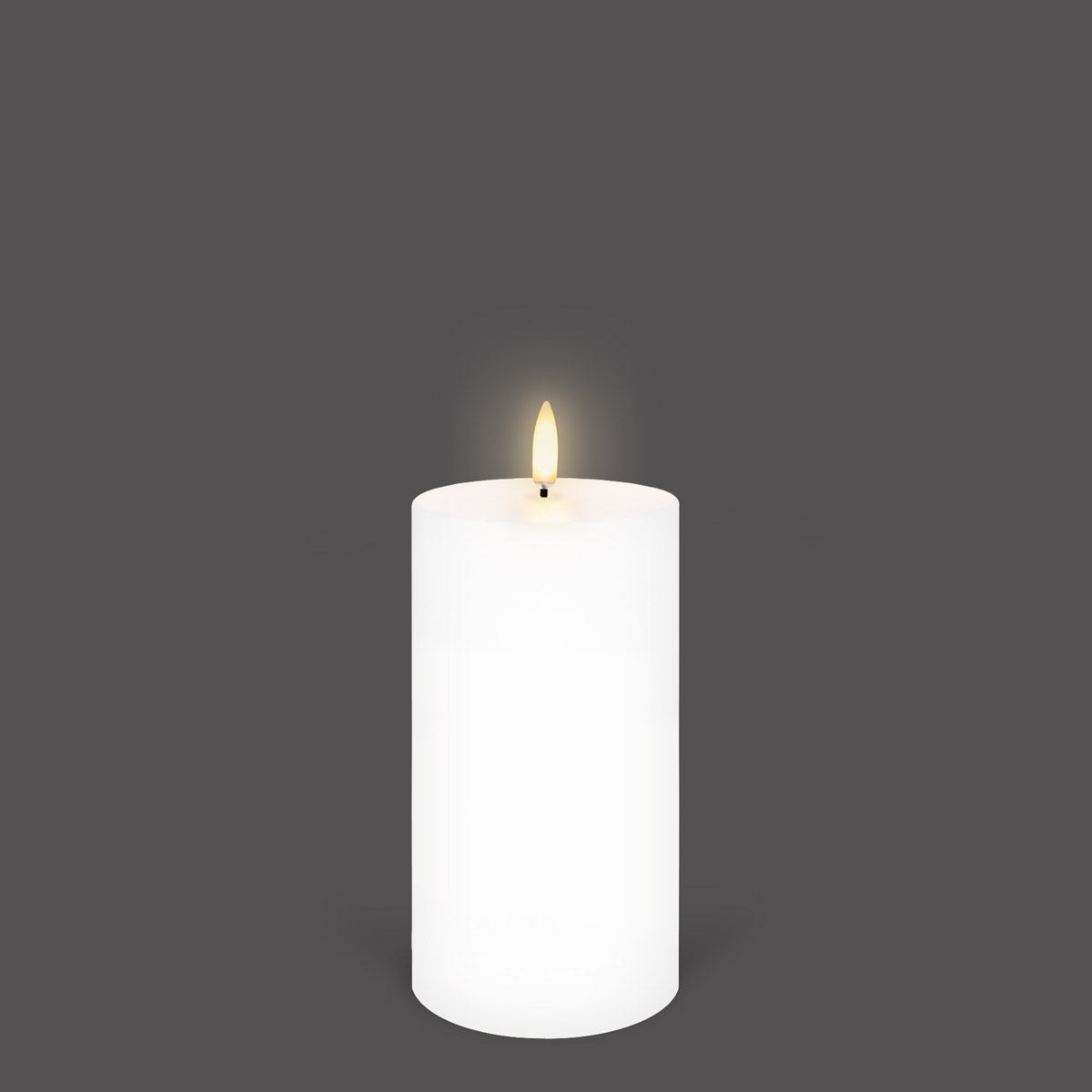 UYUNI Lighting Nordic White Pillar Candle 15.2 x 7.8cm