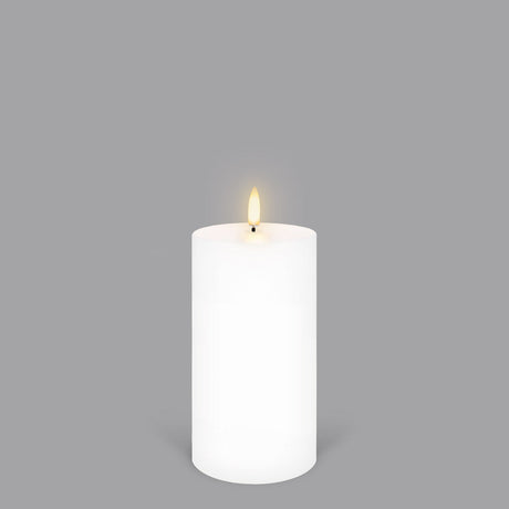 UYUNI Lighting Nordic White Pillar Candle 15.2 x 7.8cm