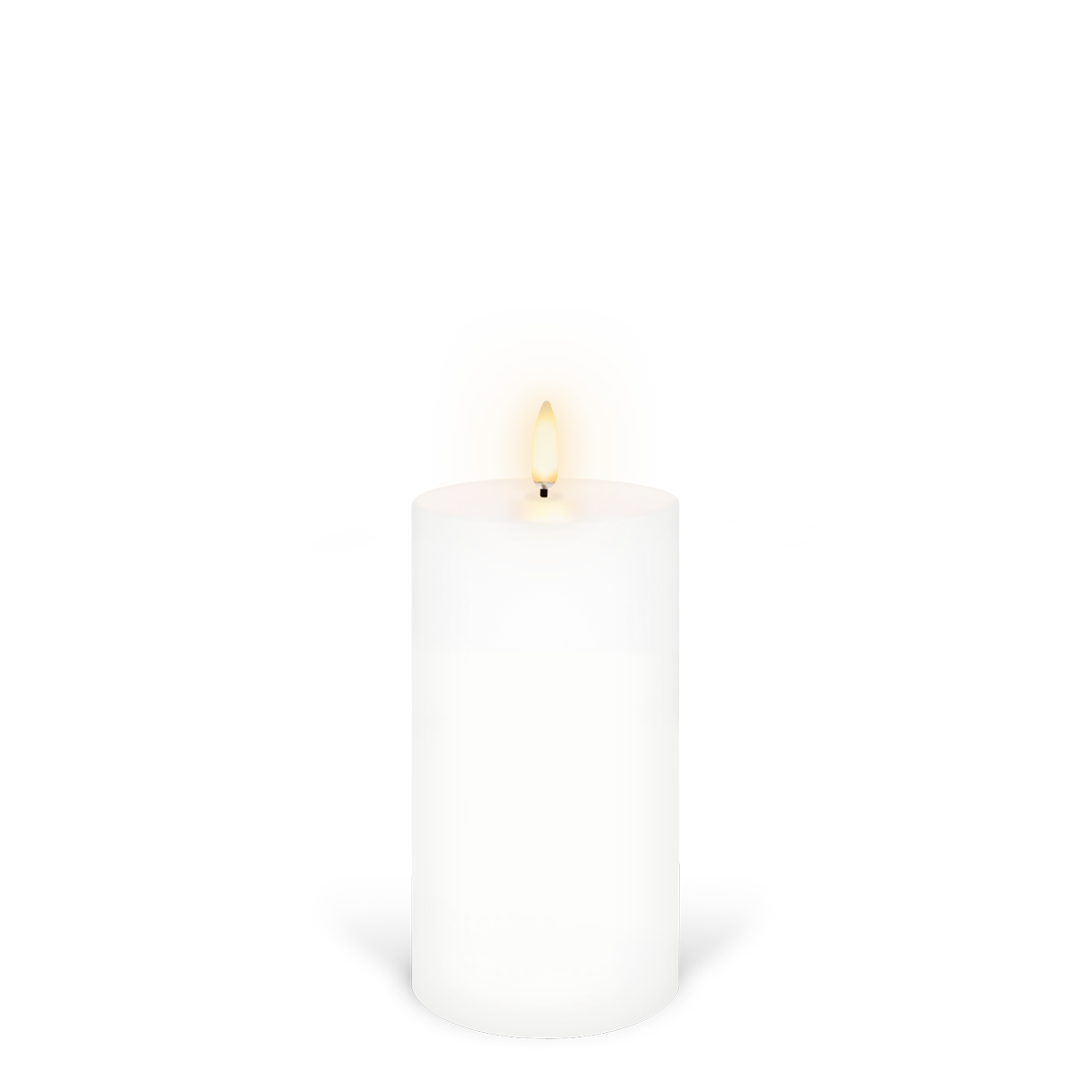 UYUNI Lighting Nordic White Pillar Candle 15.2 x 7.8cm