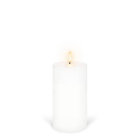 UYUNI Lighting Nordic White Pillar Candle 15.2 x 7.8cm