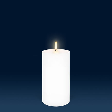 UYUNI Lighting Nordic White Pillar Candle 15.2 x 7.8cm