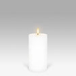 UYUNI Lighting Nordic White Pillar Candle 15.2 x 7.8cm