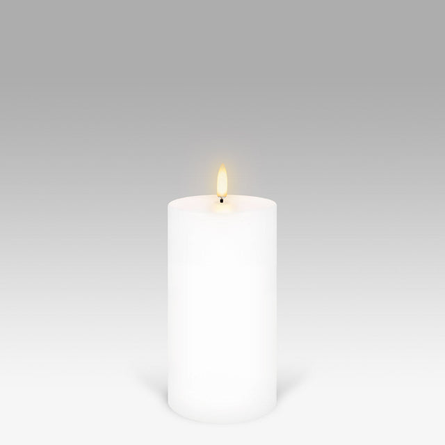 UYUNI Lighting Nordic White Pillar Candle 15.2 x 7.8cm