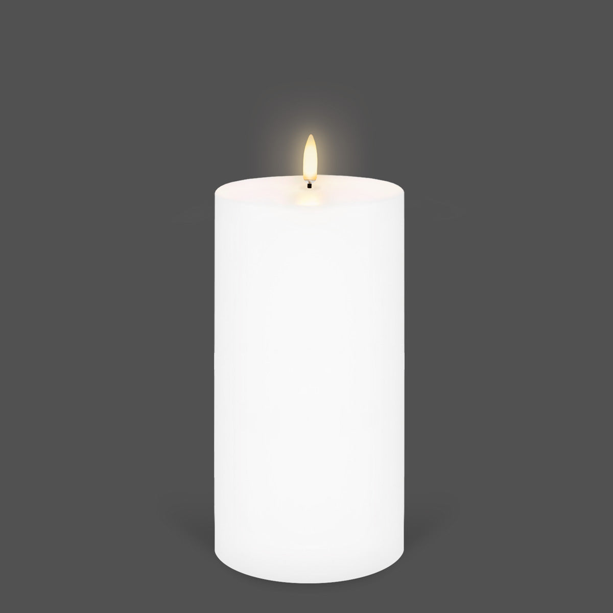 UYUNI Lighting Nordic White Pillar Candle 20.3 x 10.1cm