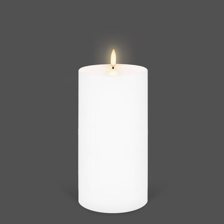 UYUNI Lighting Nordic White Pillar Candle 20.3 x 10.1cm