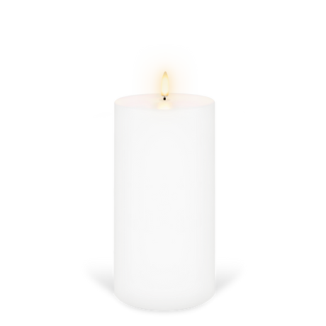 UYUNI Lighting Nordic White Pillar Candle 20.3 x 10.1cm