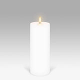 UYUNI Lighting Nordic White Pillar Candle 20.3 x 7.8cm