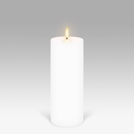 UYUNI Lighting Nordic White Pillar Candle 20.3 x 7.8cm
