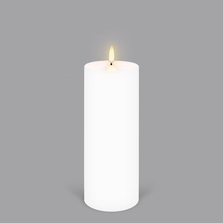 UYUNI Lighting Nordic White Pillar Candle 20.3 x 7.8cm