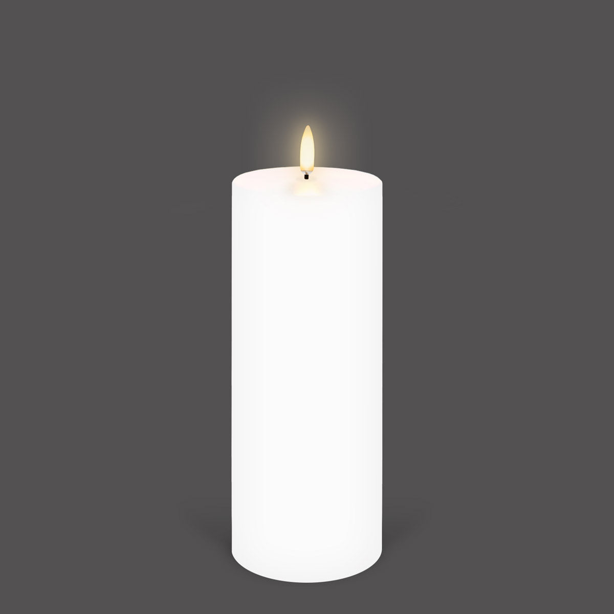 UYUNI Lighting Nordic White Pillar Candle 20.3 x 7.8cm