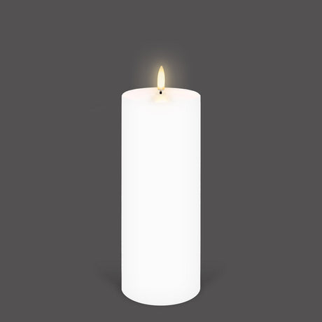 UYUNI Lighting Nordic White Pillar Candle 20.3 x 7.8cm