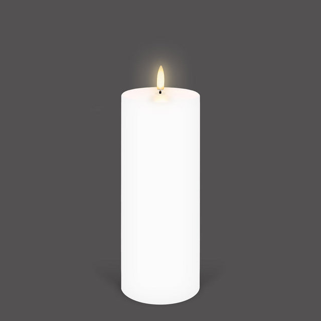UYUNI Lighting Nordic White Pillar Candle 20.3 x 7.8cm