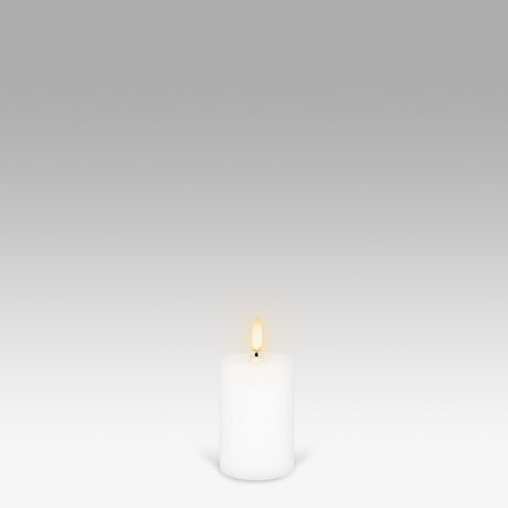 UYUNI Lighting Nordic White Pillar Candle 7.5 x 5.0cm