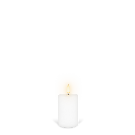 UYUNI Lighting Nordic White Pillar Candle 7.5 x 5.0cm
