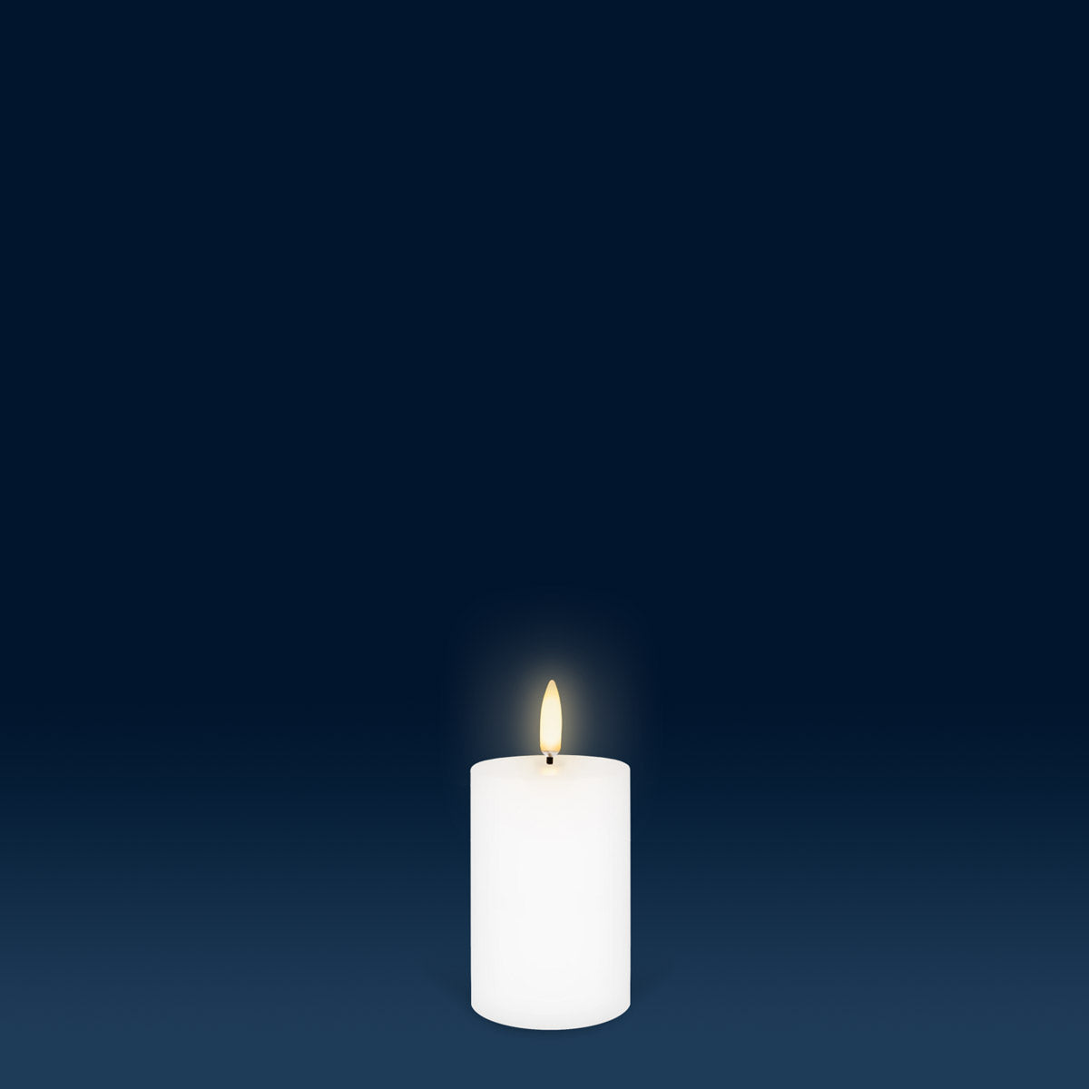 UYUNI Lighting Nordic White Pillar Candle 7.5 x 5.0cm