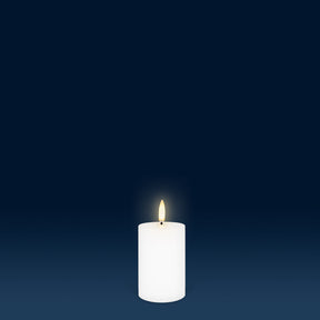 UYUNI Lighting Nordic White Pillar Candle 7.5 x 5.0cm