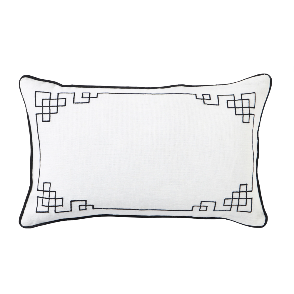 Linen Bedford Blanc - Indoor Cushion (30 x 50)