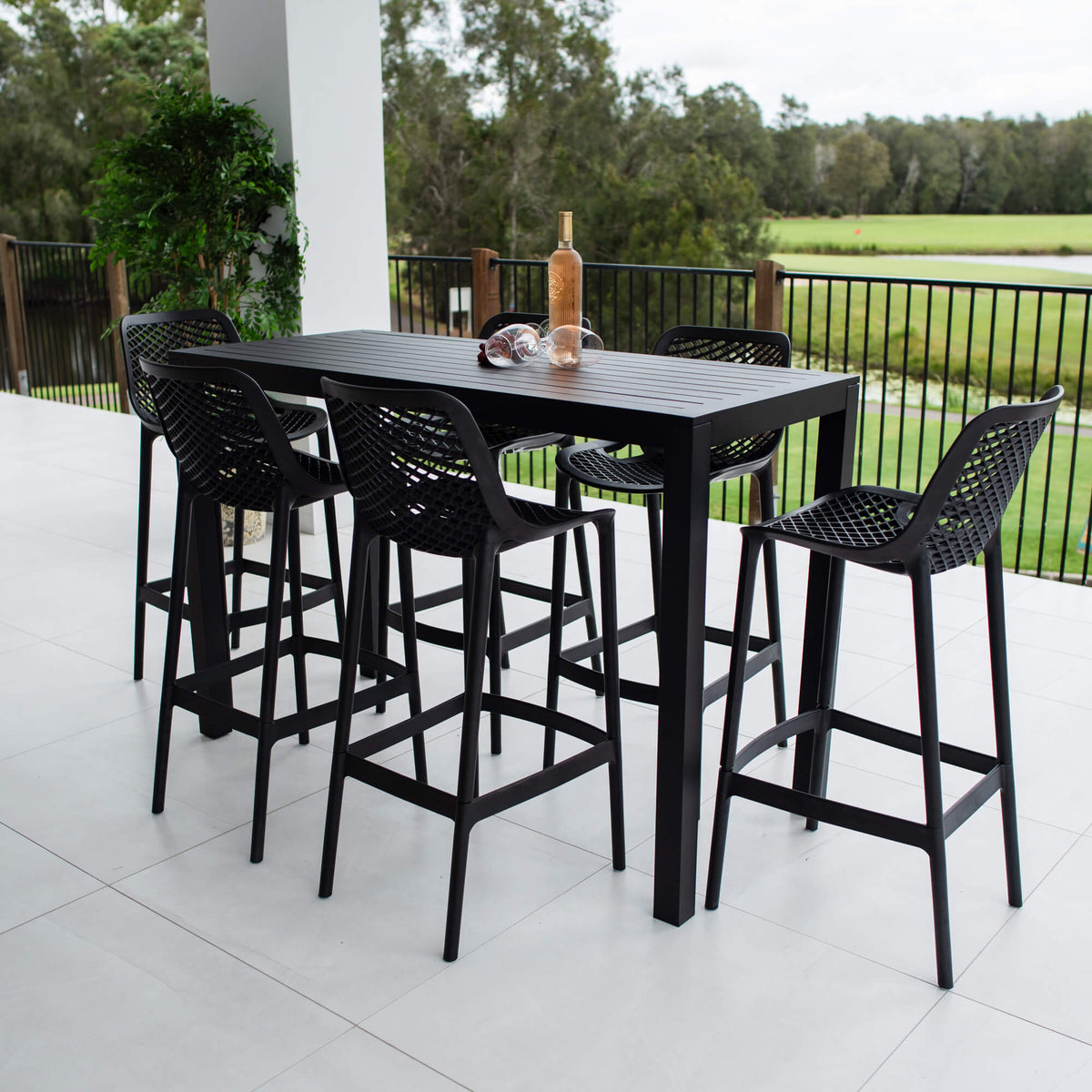 Air 75 Aria - 7pce (150x65) - Outdoor Bar Set