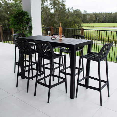 Air 75 Aria - 7pce (150x65) - Outdoor Bar Set