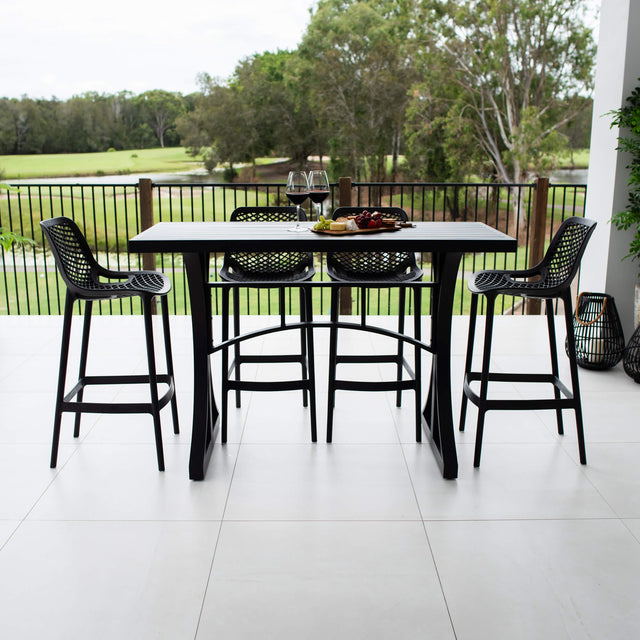 Air 75 Bergen - 5pce (150x65) - Outdoor Bar Set