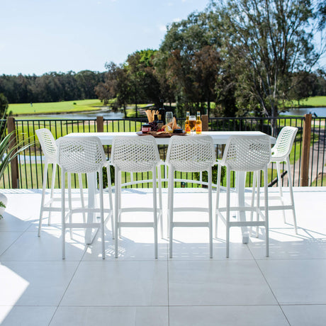 Air 75 Bergen - 7pce (200x65) - Outdoor Bar Set