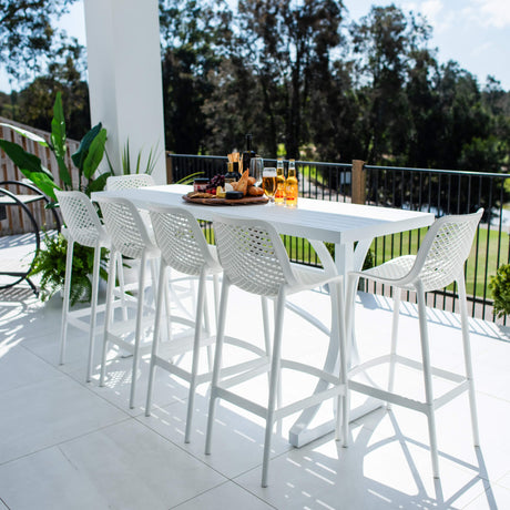 Air 75 Bergen - 7pce (200x65) - Outdoor Bar Set