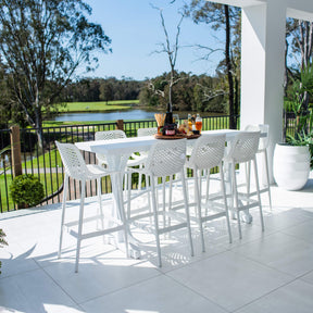 Air 75 Bergen - 9pce (200x65) - Outdoor Bar Set
