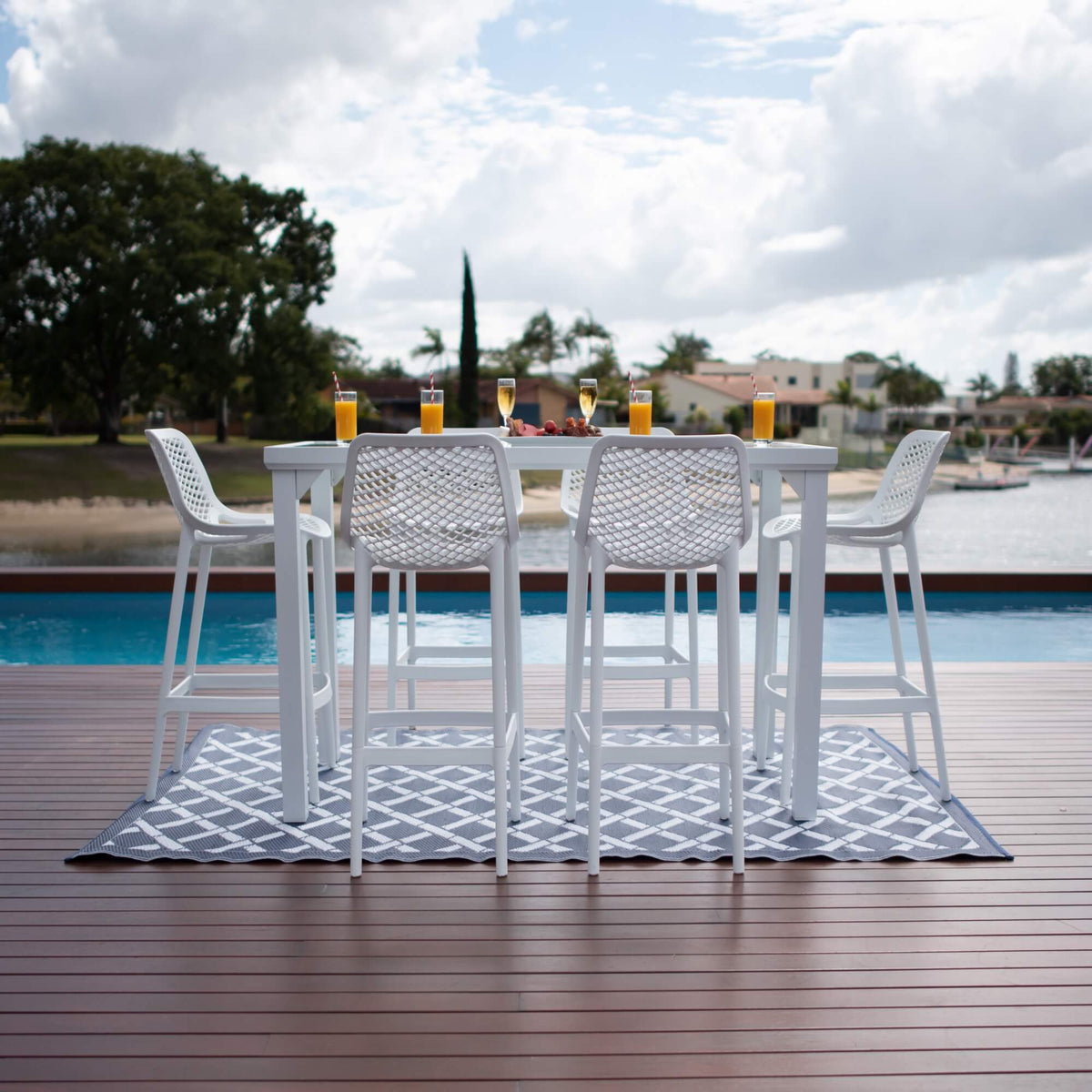 Air 75 Hudson - 7pce (150x80) - Outdoor Bar Set