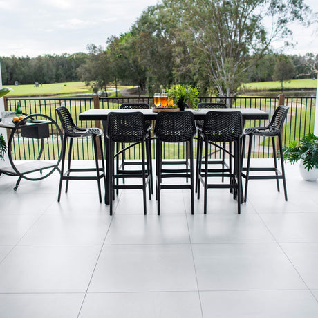 Air 75 Malibu - 9pce (200x65) - Outdoor Bar Set