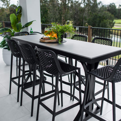Air 75 Malibu - 9pce (200x65) - Outdoor Bar Set