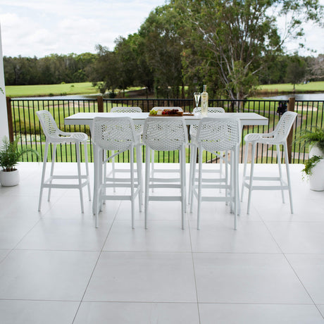 Air 75 Malibu - 9pce (200x65) - Outdoor Bar Set