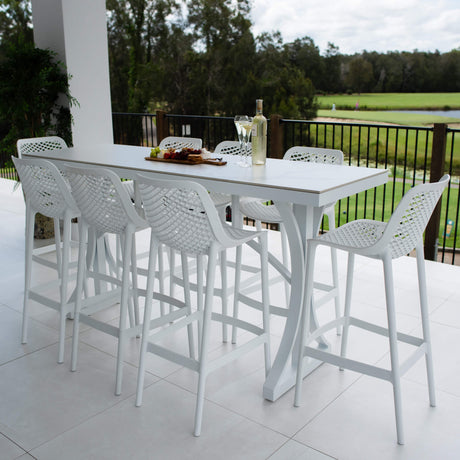 Air 75 Malibu - 9pce (200x65) - Outdoor Bar Set